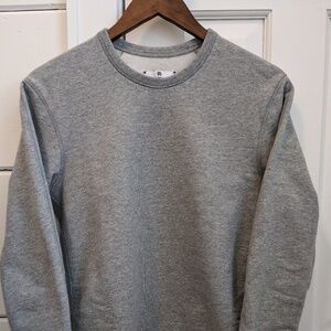 Reigning Champ Men's Midweight Terry Slim Crewneck, S, Heather Stone